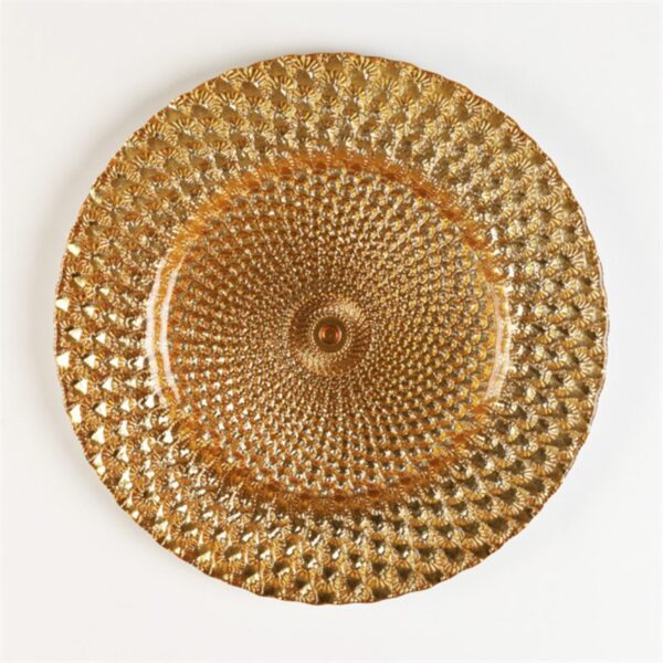 Wholesale glass charger plate PZ-039 product photo